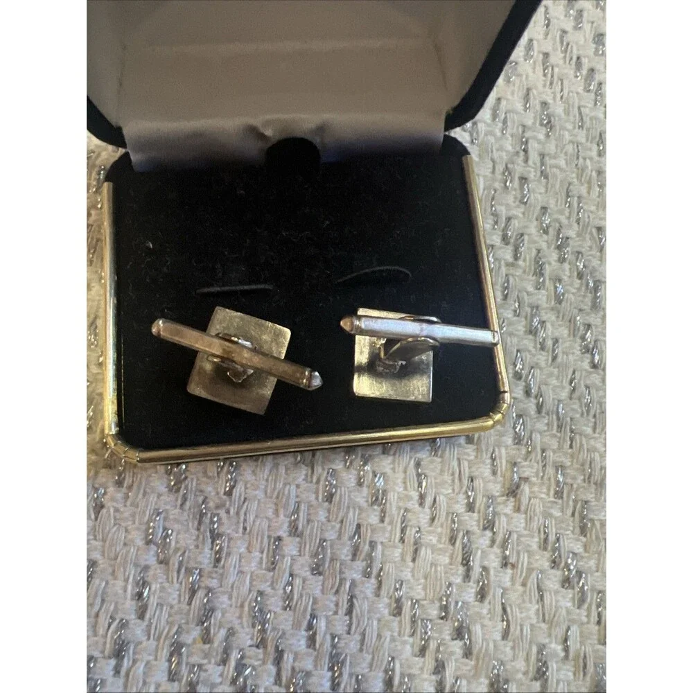 Vintage Men’s Pronto Uomo Lion Of Judah Cufflinks Silver Tone